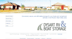Desktop Screenshot of dysartrvstorage.com